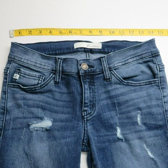 Kancan Skinny Ankle Leg Jeans Women's Size 5 Medium Wash Blue Denim 26X26.5 - Picture 5 of 11